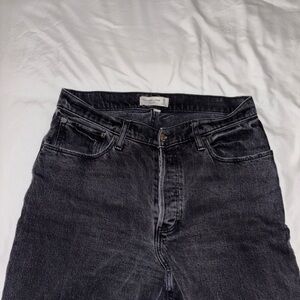 Abercrombie & Fitch Black Straight Leg Jeans